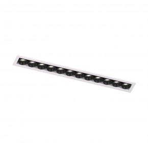 DK2515-WB Встраиваемый светильник SPACE со светодиодом L240mm 220V 20W 38° 4000К IP20 белый/черный алюминий в Карталах - kartaly.ok-mebel.com | фото 4