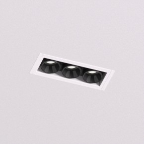 DK2530-WB Встраиваемый светильник SPACE со светодиодом под шпатлевку L69mm 220V 6W 38° 4000К IP20 белый/черный алюминий в Карталах - kartaly.ok-mebel.com | фото