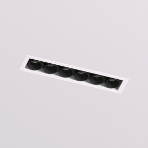 DK2531-WB Встраиваемый светильник SPACE со светодиодом под шпатлевку L126mm 220V 10W 38° 4000К IP20 белый/черный алюминий в Карталах - kartaly.ok-mebel.com | фото 2