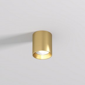 DK2610-SB Накладной светильник SHINE TUBE со светодиодом, D70*H80, IP20, 3000К, 10W, RA?90, сатинированная латунь, алюминий в Карталах - kartaly.ok-mebel.com | фото