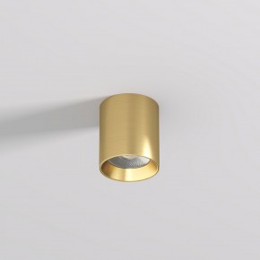 DK2610-SB Накладной светильник SHINE TUBE со светодиодом, D70*H80, IP20, 3000К, 10W, RA?90, сатинированная латунь, алюминий в Карталах - kartaly.ok-mebel.com | фото 2