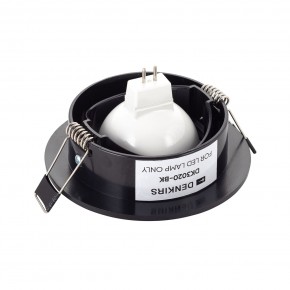 DK3020-BK Встраиваемый светильник, IP 20, 10 Вт, GU5.3, LED, черный, пластик в Карталах - kartaly.ok-mebel.com | фото 3
