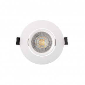 DK3020-WH Встраиваемый светильник, IP 20, 10 Вт, GU5.3, LED, белый, пластик в Карталах - kartaly.ok-mebel.com | фото