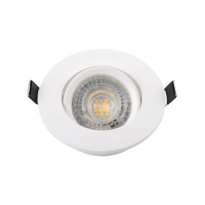 DK3020-WH Встраиваемый светильник, IP 20, 10 Вт, GU5.3, LED, белый, пластик в Карталах - kartaly.ok-mebel.com | фото 2