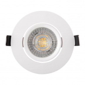 DK3020-WH Встраиваемый светильник, IP 20, 10 Вт, GU5.3, LED, белый, пластик в Карталах - kartaly.ok-mebel.com | фото