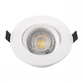 DK3020-WH Встраиваемый светильник, IP 20, 10 Вт, GU5.3, LED, белый, пластик в Карталах - kartaly.ok-mebel.com | фото 4