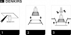 DK3021-BK Встраиваемый светильник, IP 20, 10 Вт, GU5.3, LED, черный, пластик в Карталах - kartaly.ok-mebel.com | фото 5