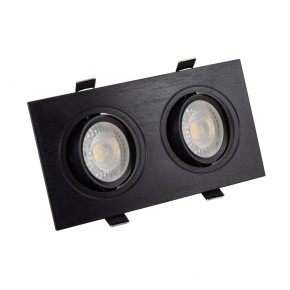 DK3022-BK Встраиваемый светильник, IP 20, 10 Вт, GU5.3, LED, черный, пластик в Карталах - kartaly.ok-mebel.com | фото