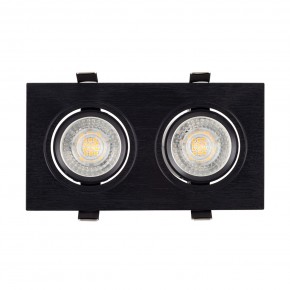 DK3022-BK Встраиваемый светильник, IP 20, 10 Вт, GU5.3, LED, черный, пластик в Карталах - kartaly.ok-mebel.com | фото 2