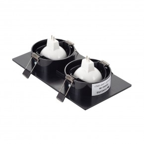 DK3022-BK Встраиваемый светильник, IP 20, 10 Вт, GU5.3, LED, черный, пластик в Карталах - kartaly.ok-mebel.com | фото 3