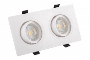 DK3022-WH Встраиваемый светильник, IP 20, 10 Вт, GU5.3, LED, белый, пластик в Карталах - kartaly.ok-mebel.com | фото