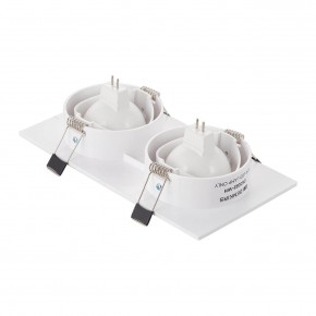 DK3022-WH Встраиваемый светильник, IP 20, 10 Вт, GU5.3, LED, белый, пластик в Карталах - kartaly.ok-mebel.com | фото 3
