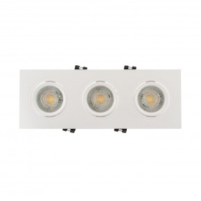 DK3023-WH Встраиваемый светильник, IP 20, 10 Вт, GU5.3, LED, белый, пластик в Карталах - kartaly.ok-mebel.com | фото