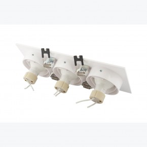 DK3023-WH Встраиваемый светильник, IP 20, 10 Вт, GU5.3, LED, белый, пластик в Карталах - kartaly.ok-mebel.com | фото 4
