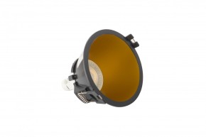 DK3026-BG Встраиваемый светильник, IP 20, 10 Вт, GU5.3, LED, черный/золотой, пластик в Карталах - kartaly.ok-mebel.com | фото 4