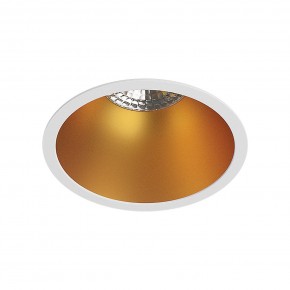 DK3026-WG Встраиваемый светильник, IP 20, 10 Вт, GU5.3, LED, белый/золотой, пластик в Карталах - kartaly.ok-mebel.com | фото