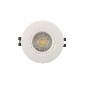 DK3028-WH Встраиваемый светильник, IP 20, 10 Вт, GU5.3, LED, белый, пластик в Карталах - kartaly.ok-mebel.com | фото