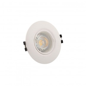 DK3028-WH Встраиваемый светильник, IP 20, 10 Вт, GU5.3, LED, белый, пластик в Карталах - kartaly.ok-mebel.com | фото 2