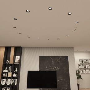 DK3055-BK Встраиваемый светильник, IP 20, 10 Вт, GU5.3, LED, черный, пластик в Карталах - kartaly.ok-mebel.com | фото 3