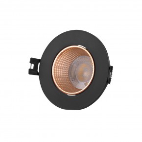 DK3061-BBR Встраиваемый светильник, IP 20, 10 Вт, GU5.3, LED, черный/бронзовый, пластик в Карталах - kartaly.ok-mebel.com | фото