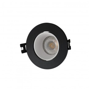 DK3061-BK+WH Встраиваемый светильник, IP 20, 10 Вт, GU5.3, LED, черный/белый, пластик в Карталах - kartaly.ok-mebel.com | фото