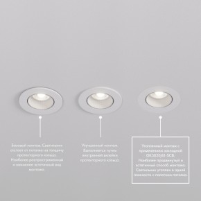 DK3061-WBR Встраиваемый светильник, IP 20, 10 Вт, GU5.3, LED, белый/бронзовый, пластик в Карталах - kartaly.ok-mebel.com | фото 4