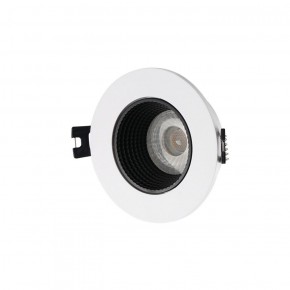 DK3061-WH+BK Встраиваемый светильник, IP 20, 10 Вт, GU5.3, LED, белый/черный, пластик в Карталах - kartaly.ok-mebel.com | фото