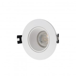 DK3061-WH Встраиваемый светильник, IP 20, 10 Вт, GU5.3, LED, белый/белый, пластик в Карталах - kartaly.ok-mebel.com | фото