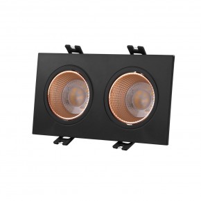 DK3072-BBR Встраиваемый светильник, IP 20, 10 Вт, GU5.3, LED, черный/бронзовый, пластик в Карталах - kartaly.ok-mebel.com | фото