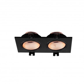 DK3072-BBR Встраиваемый светильник, IP 20, 10 Вт, GU5.3, LED, черный/бронзовый, пластик в Карталах - kartaly.ok-mebel.com | фото 2