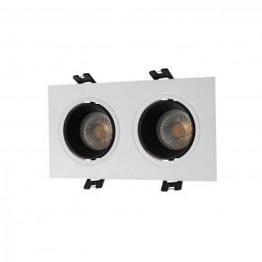 DK3072-WH+BK Встраиваемый светильник, IP 20, 10 Вт, GU5.3, LED, белый/черный, пластик в Карталах - kartaly.ok-mebel.com | фото