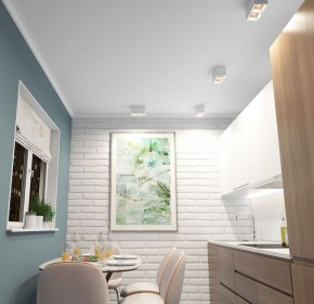 DK3085-WH+BR Светильник накладной IP 20, 10 Вт, GU5.3, LED, белый/бронзовый, пластик в Карталах - kartaly.ok-mebel.com | фото 2