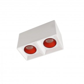 DK3085-WH+RD Светильник накладной IP 20, 10 Вт, GU5.3, LED, белый/красный, пластик в Карталах - kartaly.ok-mebel.com | фото
