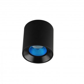 DK3090-BK+CY Светильник накладной IP 20, 10 Вт, GU5.3, LED, черный/голубой, пластик в Карталах - kartaly.ok-mebel.com | фото