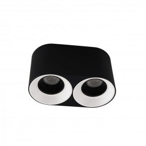 DK3096-BW+BK Светильник накладной IP 20, 10 Вт, GU5.3, LED, черно-белый/черный, пластик в Карталах - kartaly.ok-mebel.com | фото