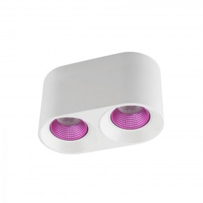 DK3096-WH+PI Светильник накладной IP 20, 10 Вт, GU5.3, LED, белый/розовый, пластик в Карталах - kartaly.ok-mebel.com | фото