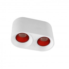 DK3096-WH+RD Светильник накладной IP 20, 10 Вт, GU5.3, LED, белый/красный, пластик в Карталах - kartaly.ok-mebel.com | фото