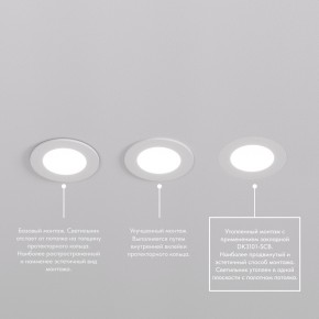 DK3101-WH Встраиваемый влагозащищенный светильник, IP65, до 10 Вт, LED, GU5,3, белый в Карталах - kartaly.ok-mebel.com | фото 6