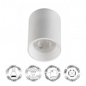 DK3110-WH Светильник накладной IP 20, 10 Вт, GU5.3, LED, белый, пластик в Карталах - kartaly.ok-mebel.com | фото
