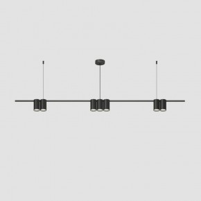 DK4063-BK Подвесной светильник ORBIT, IP20, 7xGU10 LED до 15 Вт, черный матовый, алюминий в Карталах - kartaly.ok-mebel.com | фото