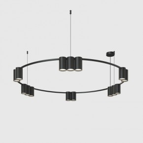 DK4067-BK Подвесной светильник ORBIT, IP20, 15xGU10 LED до 15 Вт, черный матовый, алюминий в Карталах - kartaly.ok-mebel.com | фото
