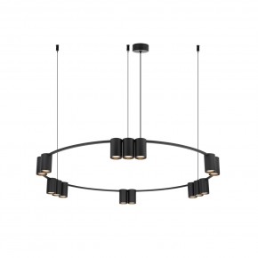 DK4067-BK Подвесной светильник ORBIT, IP20, 15xGU10 LED до 15 Вт, черный матовый, алюминий в Карталах - kartaly.ok-mebel.com | фото 3