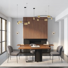 DK5060-BK+SG Бра ORBIT, IP20, 3000К, LED, 10 Вт, черный + сатинированное золото, алюминий в Карталах - kartaly.ok-mebel.com | фото 6