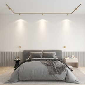 DK5072-SB Бра SHINE WALL со светодиодом, D104*H68, IP20, 3000К, 3W, RA?90, сатинированная латунь, алюминий в Карталах - kartaly.ok-mebel.com | фото 4