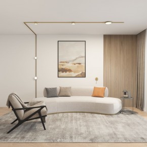 DK5072-SB Бра SHINE WALL со светодиодом, D104*H68, IP20, 3000К, 3W, RA?90, сатинированная латунь, алюминий в Карталах - kartaly.ok-mebel.com | фото 5