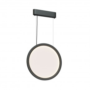 DK6604-BK Подвесной вертикальный светильник Veil со светодиодом H1500 d450 220V 36W 3000-6000K IP20 черный алюминий в Карталах - kartaly.ok-mebel.com | фото 3
