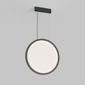 DK6606-BK Подвесной вертикальный светильник Veil со светодиодом H1700 d600 220V 48W 3000-6000K IP20 черный алюминий в Карталах - kartaly.ok-mebel.com | фото