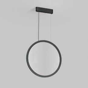 DK6606-BK Подвесной вертикальный светильник Veil со светодиодом H1700 d600 220V 48W 3000-6000K IP20 черный алюминий в Карталах - kartaly.ok-mebel.com | фото 2