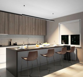 DK9204-BK Линейный светильник 52W 2000mm 4000K, черный в Карталах - kartaly.ok-mebel.com | фото 5