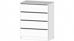 ЭЛЕГАНТ Комод 4 ящика (белый) в Карталах - kartaly.ok-mebel.com | фото